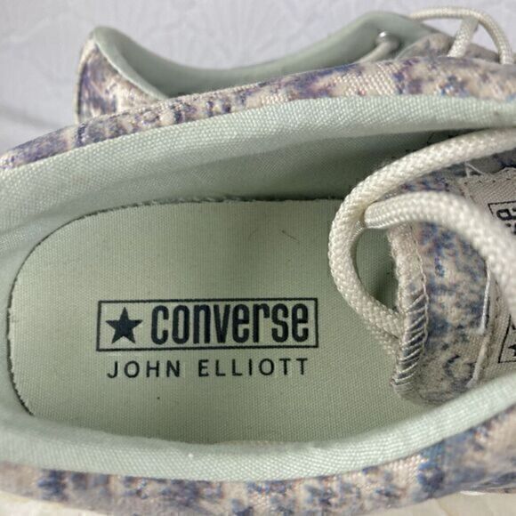Converse Platform Sneakers Womens 9.5 Gray John Elliott Skid Grip Low Top Shoes - Picture 12 of 13